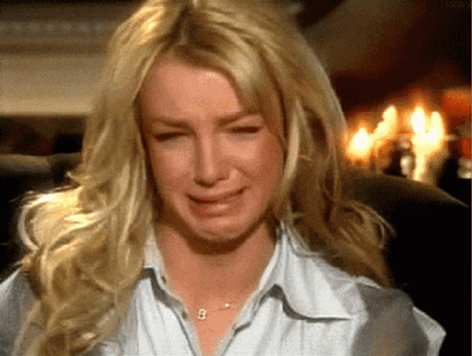 Ugly Cry Britney Spears Interview Sad GIF