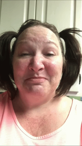 Ugly Lady Looks Like Kid GIF