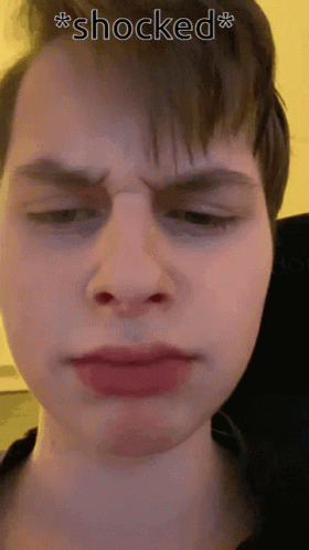 Ugly Man Was Shocked GIF