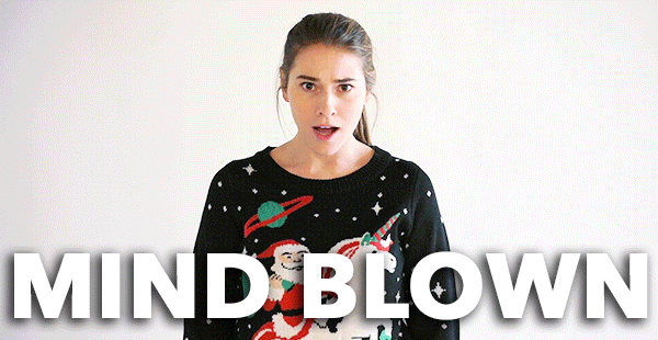 Ugly Sweater Mind Blown GIF