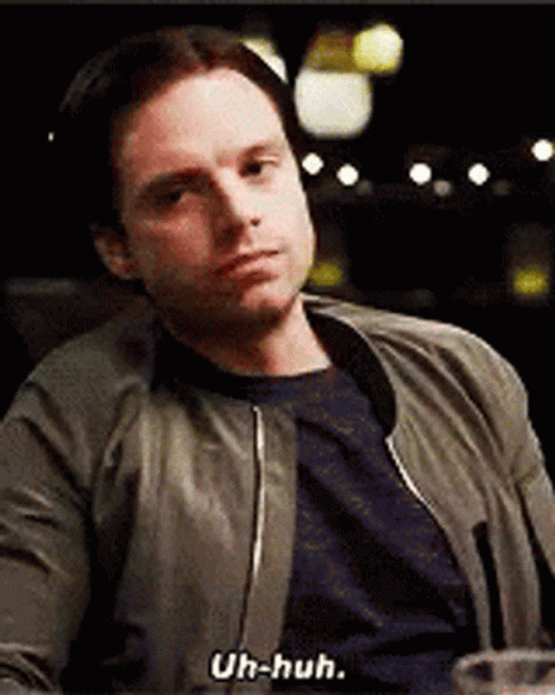Uh Huh Sebastian Stan GIF