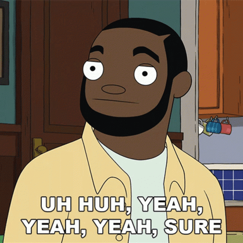 Uh Huh Yeah Sure Gbenge Bradley GIF