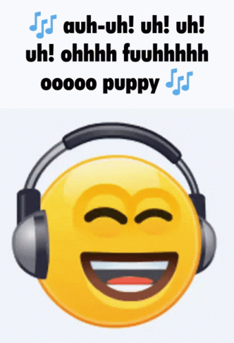Uh Uh Listening To Music Emoji GIF