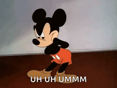 Uh Uh Mickey Mouse Angry GIF