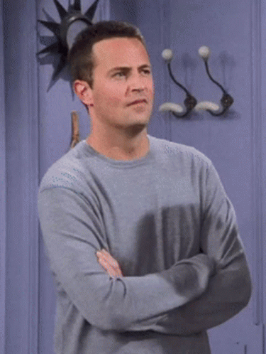 Uh What Friends Chandler Bing GIF