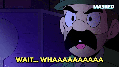 Uh What Luigi Looking Surprised GIF