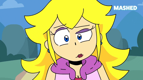 Uh What Princess Peach Confused GIF