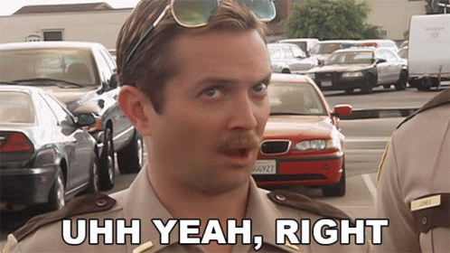Uh Yeah Right Man In The Parking Lot GIF