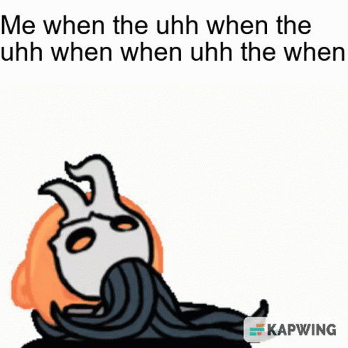 Uhh Headbang Broken Vessel Hollow Knight GIF