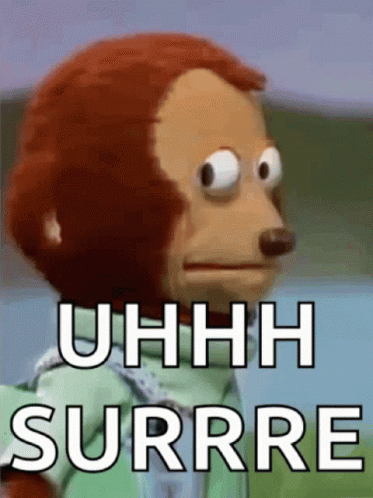 Uhh Sure Side Eye Monkey Puppet GIF