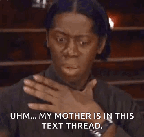 Uhm Text Thread Clutching Pearls GIF