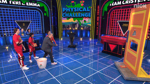 Ultimate Frisbee Toss Double Dare GIF