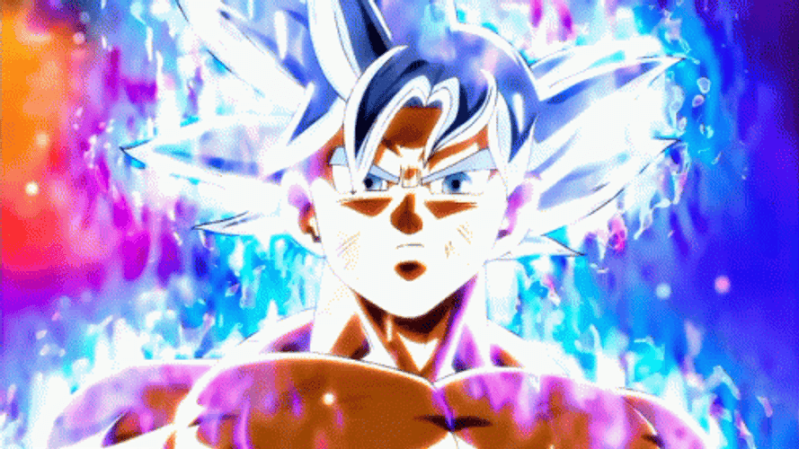 Ultra Instinct Goku Deadly Stare GIF