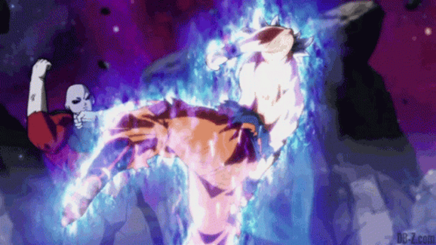 Ultra Instinct Goku Fierce Strike GIF