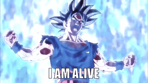 Ultra Instinct Goku I Am Alive GIF