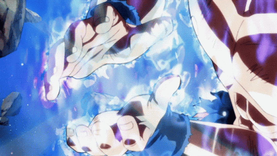 Ultra Instinct Goku Powerful Attack GIF
