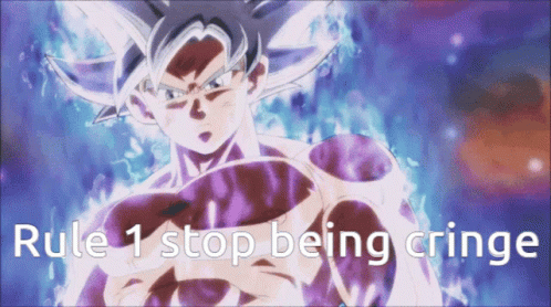 Ultra Instinct Goku Stop Being Cringe GIF