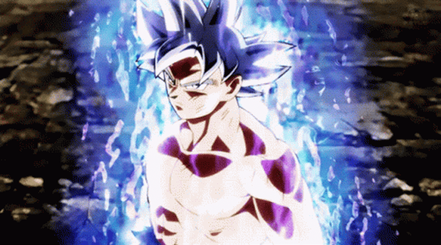 Ultra Instinct Goku Unstoppable Strength GIF