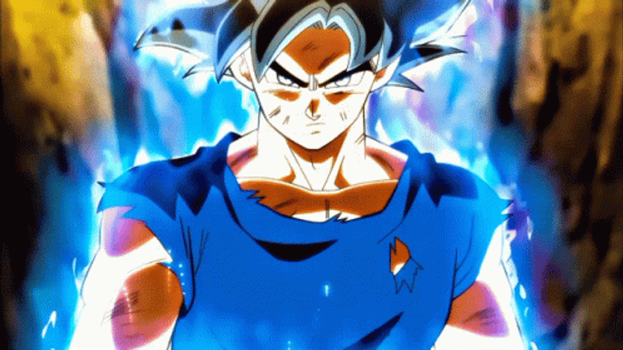 Ultra Instinct Goku Walking GIF