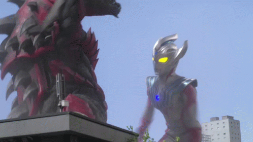 Ultraman Taiga Drop Kick GIF