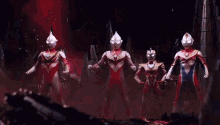 Ultraman Variant Team Work Fight Attack Mode GIF