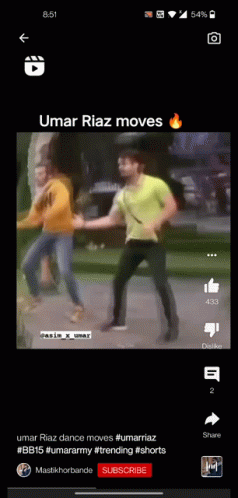 Umar Riaz Dancing Moves