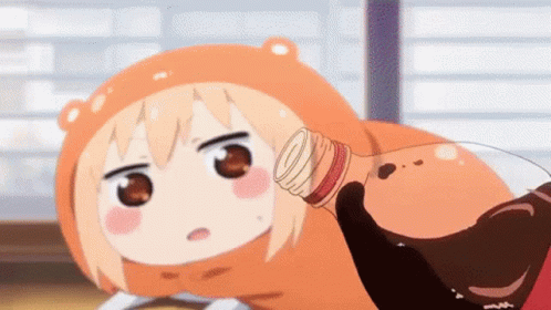 Umaru Chan Running For Coke GIF