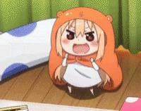 Umaru Doma Himouto Umaruchan Punching Air GIF