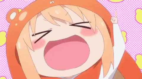 Umaru Excited Laughing Yay GIF