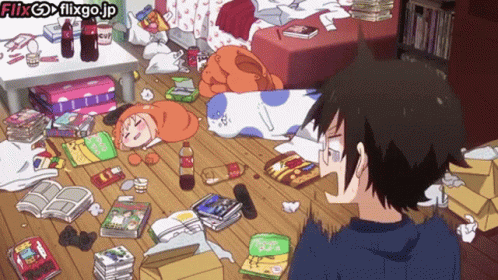 Umaru Messy Room Slacker GIF