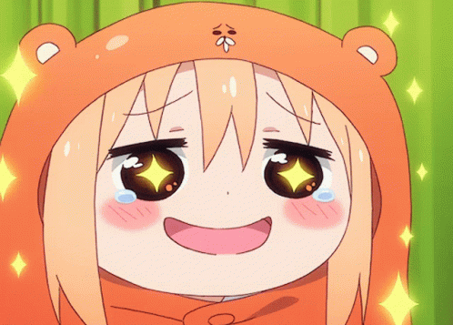 Umaru Sparkling Amazed Appreciating GIF