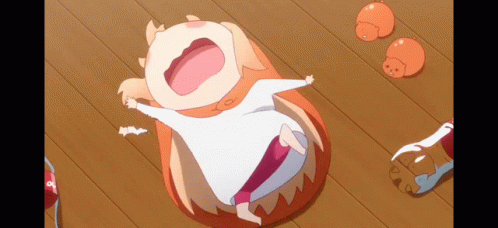 Umaru Tantrums On The Floor GIF