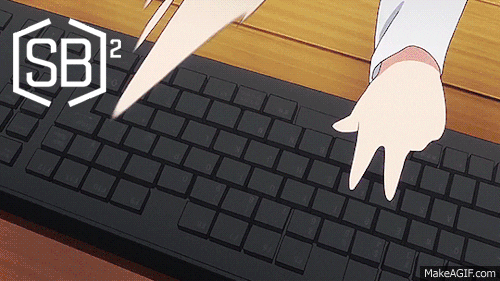 Umaru Typing In Computer GIF