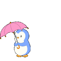 Umbrella Rain Sticker GIF