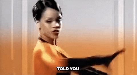 Umbrella Rihanna Jay Z Told You GIF