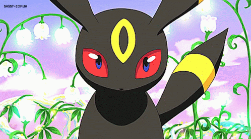 Pokemon Umbreon Serious Stare GIF