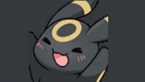 Umbreon Cute Chibi Pokemon GIF