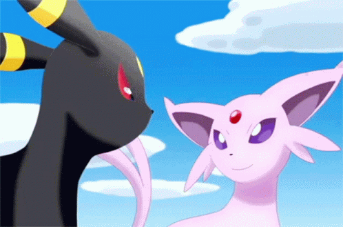 Pokemon Umbreon Espeon Talking GIF