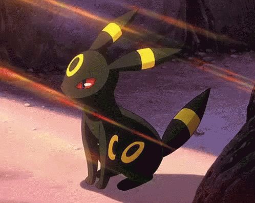 Umbreon Pokemon Cute Yawn GIF