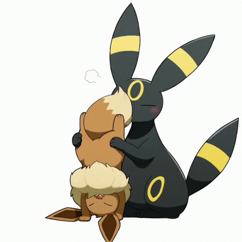 Pokemon Eevee Umbreon Cute GIF