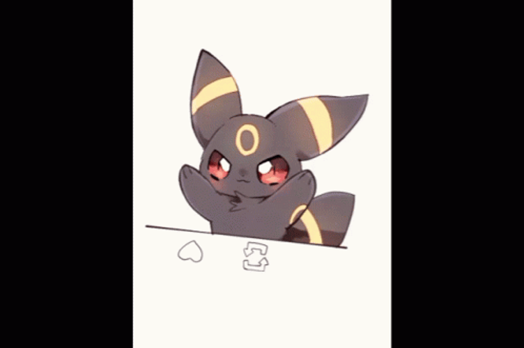 Umbreon Cute Chibi Pokemon  GIF