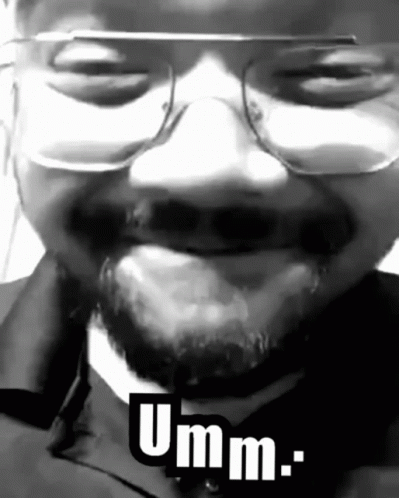 Umm Man With Eyeglasses GIF
