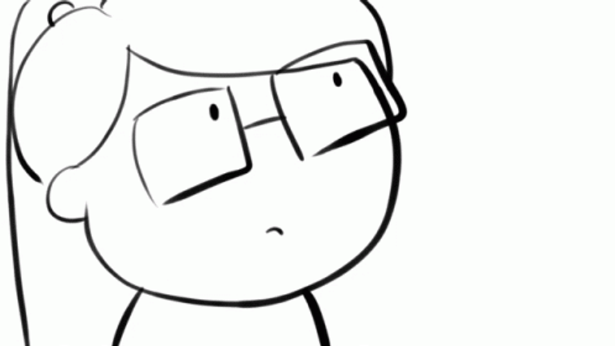 Umm Stare Sketch Girl  GIF