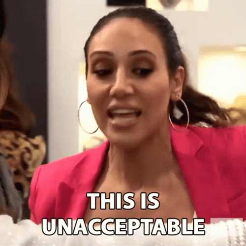 Unacceptable Angry Melissa Gorga GIF