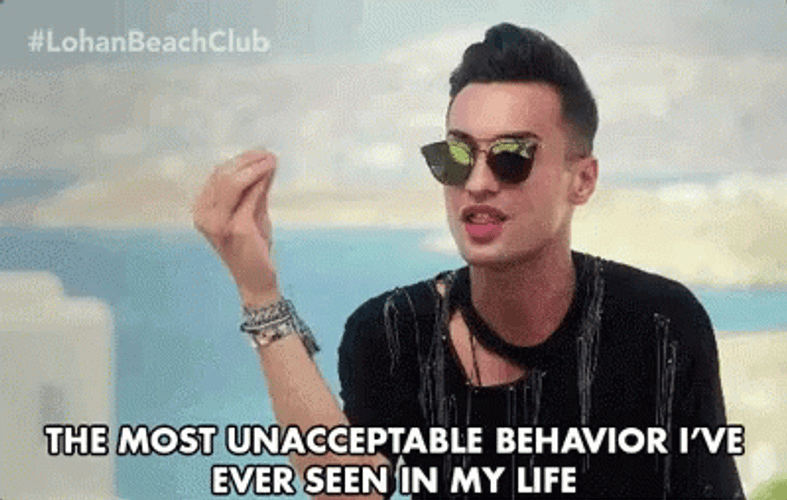 Unacceptable Behavior Panos Spentzos GIF