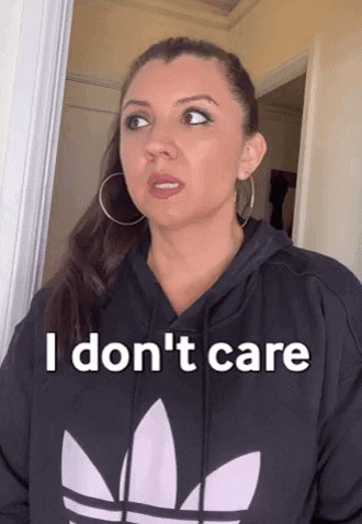 Unbothered Marji Saying She Don't Care GIF