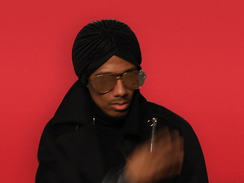Unbothered Nick Cannon Sweep Shoulders GIF