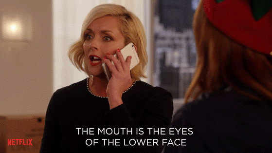Unbreakable Kimmy Schmidt Mouth Is Eyes GIF