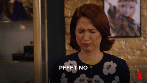 Unbreakable Kimmy Schmidt Pfft No Reaction GIF