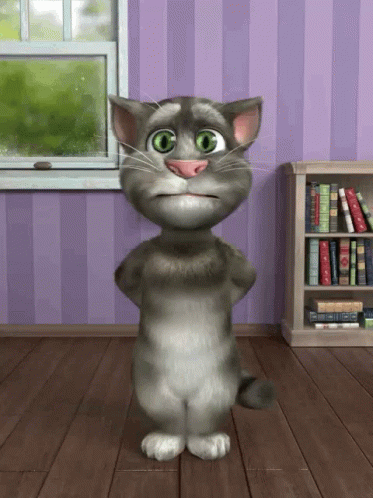 Uncle Ben Beaten Talking Tom With Pillow GIF
